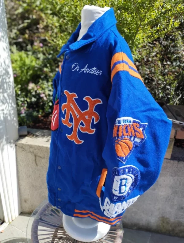 Varsity jacket city of Dreams blue – Image 4